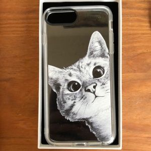 Casetify iPhone 6,7,8+ cat phone case never used